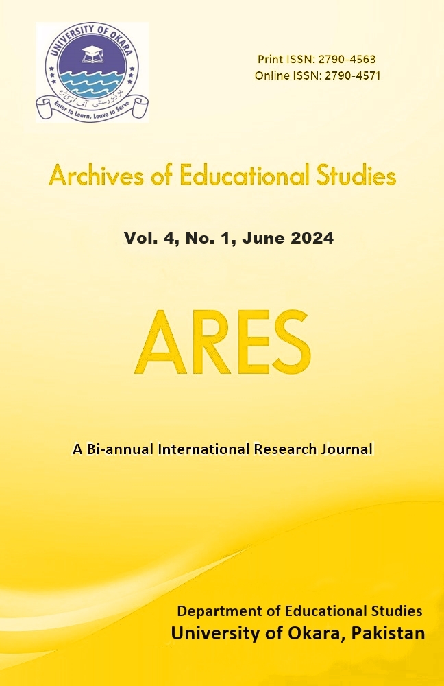 					View Vol. 4 No. 1 (2024): Archives of Educational Studies                         (January to June)
				